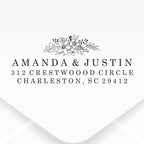 Custom Floral Address Stamp | Choose from 12 Designs | Multiple Ink Color - Image 2