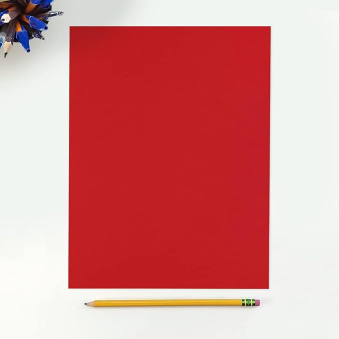 LUXPaper 8.5" x 11" Paper | Letter Size | Ruby Red | 80lb. Text | 500 Qty - Image 3