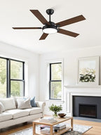 zmishibo 52 inch ceiling fan with light, 30w on a desk or shelf