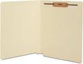 Staples End-Tab Fastener Folder, Letter Size, Manila, 50/Box | Reinforced tab and durable pressboard construction for secure document filing.