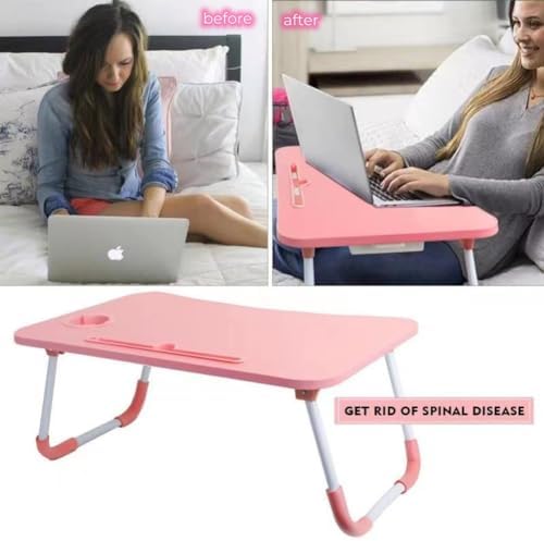 Laptop Desk Foldable Bed Table, Portable Lap Desk Laptop Bed Tray Table with ...