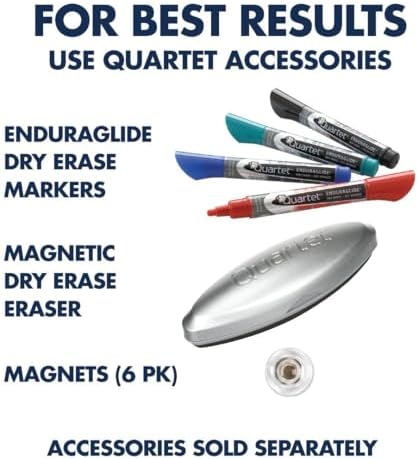 Quartet Whiteboard, Glass Dry Erase Board, Magnetic, 6' x 4', Infinit...