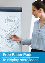 DexBoard 2 Pack Whiteboard Easel 36" x 24" Height Adjustable, Magnetic Dry - Image 5
