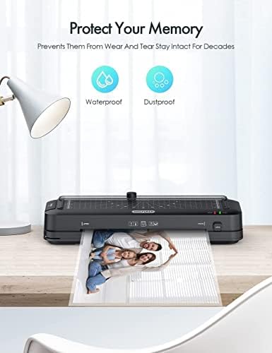 Thermal Laminator Machine and Pouches Bundle, Laminate up to 9-inch Built-in ...