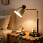 adjustable desk lamp with dual usb-c/a & ac, package contents
