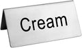 New Star Foodservice Stainless Steel Table Tent Sign, 3 x 1.5-Inch) by NewStarFoodservice