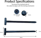 200 Pcs Nylon Universal Cable Tie Buckle - Image 2