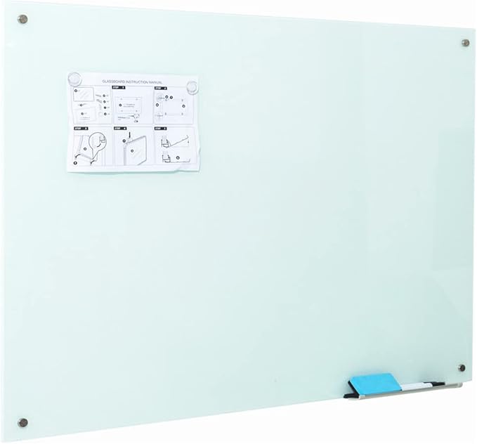 Magnetic Glass Writeboard 48"X36" Premium Tempered Dry Erase Boards Wall - Image 9