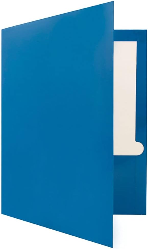 JAM PAPER Laminated Two Pocket Glossy School Folders - Image 3