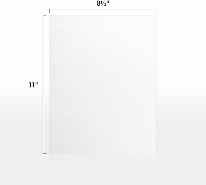 LUXPaper 8.5" x 11" Cardstock | Letter Size | Crystal Metallic | 105lb. Cover | - Image 2