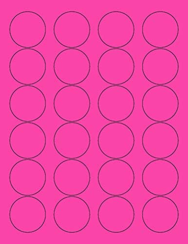 8-1/2 x 11" Neon Color High Light Fluorescent Labels by NextDayLabels