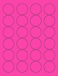 8-1/2 x 11" Neon Color High Light Fluorescent Labels by NextDayLabels