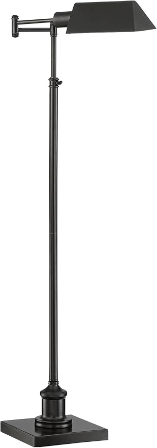 Regency Hill Jenson Traditional Farmhouse Adjustable Pharmacy Floor Lamp - Image 7