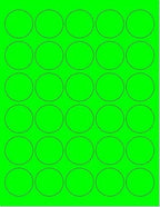 Pack of 100 Sheets, 8-1/2 x 11" Fluorescent Labels - Image 2