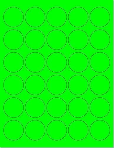 Pack of 100 Sheets, 8-1/2 x 11" Fluorescent Labels - Image 2