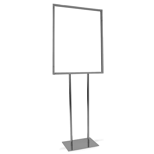 Bulletin Sign Holder – Econoco Heavy Duty Poster Display – Twin Uprights by Econoco