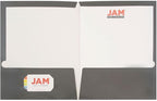 JAM PAPER Laminated Two Pocket Glossy School Folders - Image 2