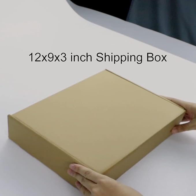 PHAREGE 12x9x3 inch Shipping Boxes Bulk 20 Pack Brown, Tab Lock Tuck Top Mailer - Image 7