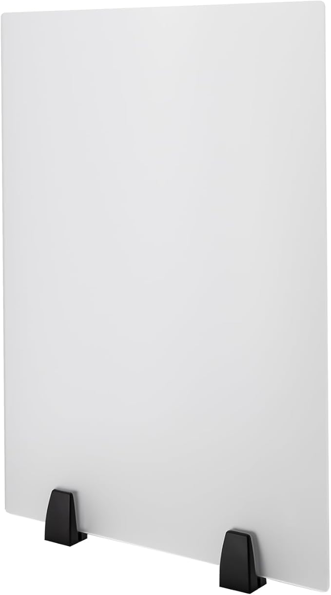 2 Packs Dual Frosted Plexiglass Desk Privacy Panels, 24 x 18 Inch Acrylic - Image 8