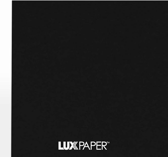 LUXPaper 8.5" x 11" Cardstock | Letter Size | Midnight Black | 100lb. Cover | - Image 7