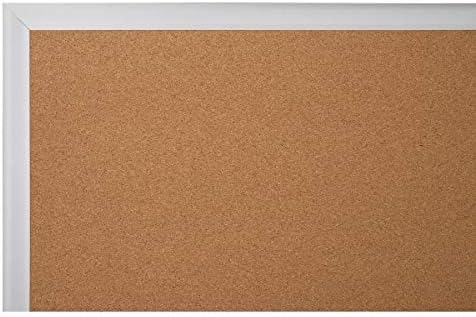 Office Depot Aluminum-Framed Cork Bulletin Board, 24" x 36"