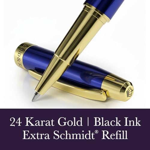 Bond & Regent 24 Karat Gold Luxury Rollerball Pen - Fancy Executive Profe...