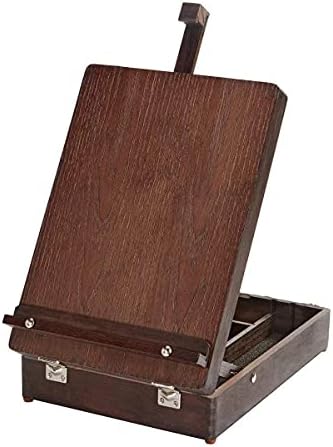 kingart adjustable wood table sketchbox easel, premium beechwood, main product view