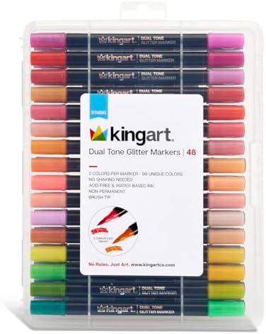 kingart 48-piece acrylic paint marker set – 2mm, view 9