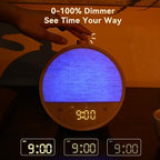 vivilumens sunrise alarm clock for bedroom, white noise, package contents