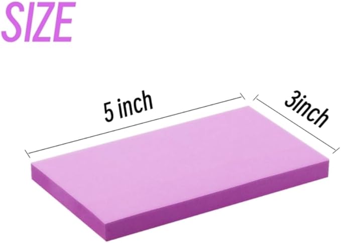 Early Buy Sticky Notes 6 Bright Color 6 Pads Self-Stick Notes 3 in x 5 in - Image 2