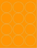 Pack of 25 Sheets, 8-1/2 x 11" Fluorescent Labels by NextDayLabels