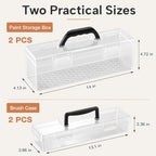 geelin 2 sets clear paint storage box with shown in use