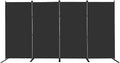 MAYOLIAH 4 Panel Room Divider 6ft Tall Freestanding Privacy Screen 136'' W by MayoliahHome