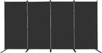 MAYOLIAH 4 Panel Room Divider 6ft Tall Freestanding Privacy Screen 136'' W by MayoliahHome