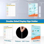 Magnetic Sign Holder Wall Mount 8.5 x 11, Plastic Door Display Frame - Image 6