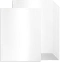 24 Sheets White Shimmer Cardstock 8.5 x 11 Metallic Paper, Goefun 80lb Card by Goefun