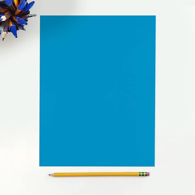 LUXPaper 8.5" x 11" Cardstock | Letter Size | Pool Blue | 100lb. Cover | 50 Qty - Image 3