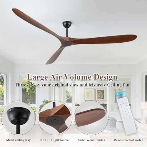 88" ceiling fan, extra large no lights, 3, package contents