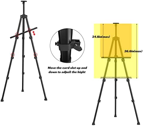 easels for painting canvas, aredy 66" art easel, close-up detail
