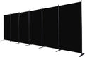 CHOSENM Room Divider, 6 Panel Folding Privacy Screens