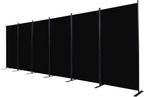 CHOSENM Room Divider, 6 Panel Folding Privacy Screens
