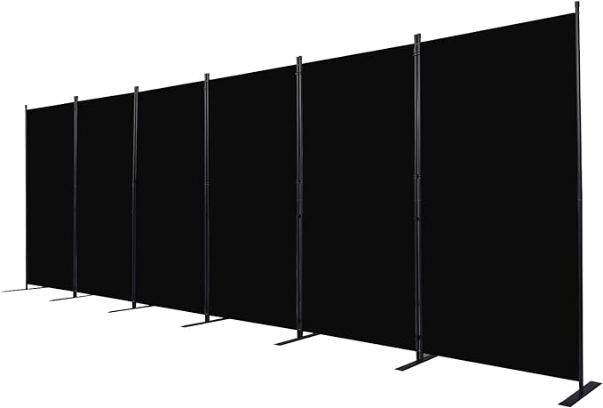 CHOSENM Room Divider, 6 Panel Folding Privacy Screens by CHOSENM