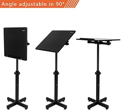 Bonnlo Classic Lectern Podium Stand, Height Adjustable Mobile Podium, Multi-P...