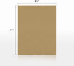 LUXPaper 8.5" x 11" Paper | Letter Size | Grocery Bag Brown | 70lb. Text | 250 - Image 2