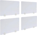 4 Pcs Desk Divider Privacy Panel, 23.6”L X15.8”W Frosted Acrylic Desk Privacy