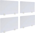 4 Pcs Desk Divider Privacy Panel, 23.6”L X15.8”W Frosted Acrylic Desk Privacy by Unknown