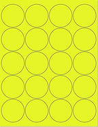 NextDayLabels - Pack of 100 Sheets, 8-1/2 x 11 Fluorescent Labels by NextDayLabels