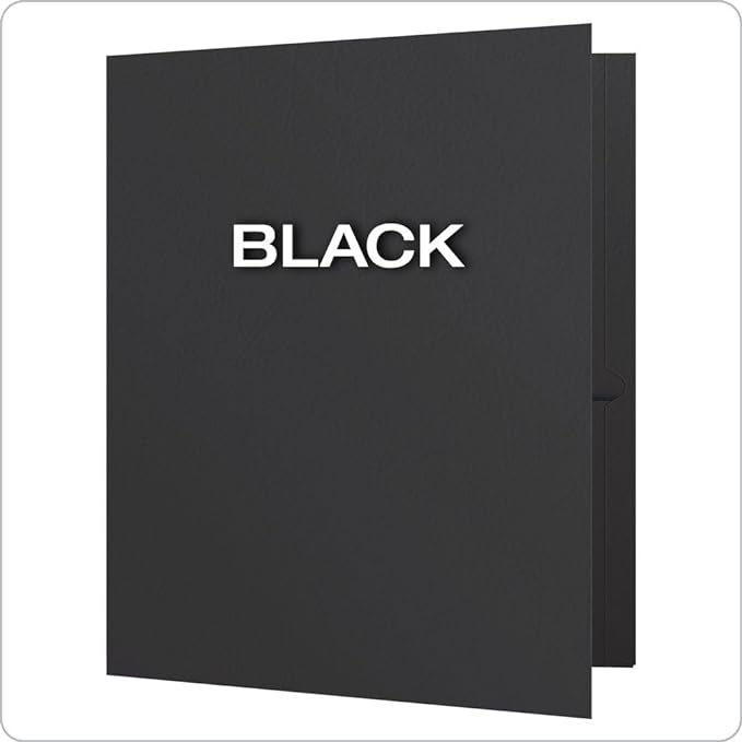 Oxford Twin-Pocket Folders, Textured Paper, Letter Size, Holds 100 Sheets - Image 3