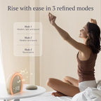 anjank extra loud alarm clock with wireless bed, side view