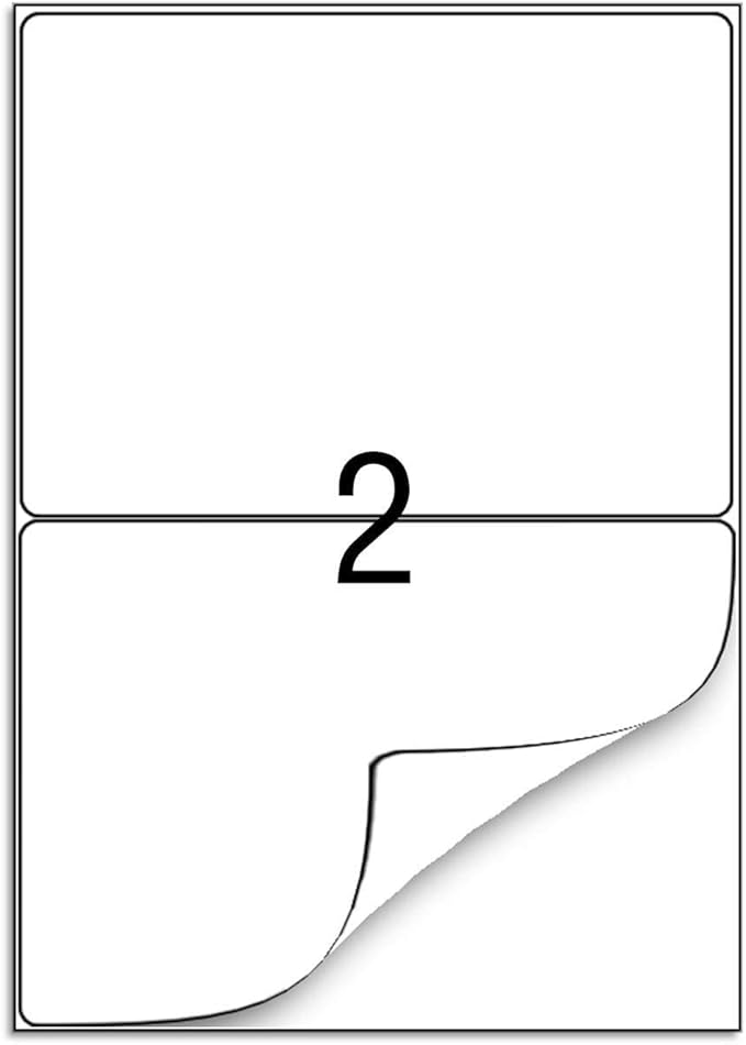 BESTEASY 16000 Round Corner Half Sheet Self Adhesive Shipping Labels - Image 3